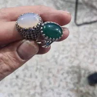 دوعدد انگشتر نقره عقیق هریک۱۵۰۰تومان