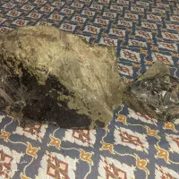 سنگ شیشه آتشفشانی.ابسیدین.obsidian|جواهرات|قم, علی آباد سعدگان|دیوار