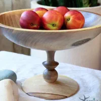 تولید ظروف چوبی خراطی پایه نرده ۴۰ سال تجربهٔ|صنایع دستی و سایر لوازم تزئینی|کازرون, |دیوار