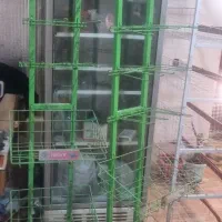 استند آویز فلزی با سبد|کتابخانه، شلف، قفسه‌های دیواری|کرمانشاه, |دیوار