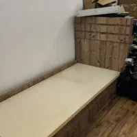 تخت خواب یک نفره نوجوان|تخت و سرویس خواب|گنبد کاووس, |دیوار