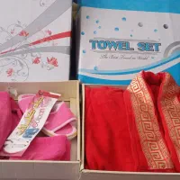 ست حوله مناسب روی جهاز با کارتن