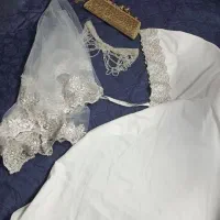 لباس عروس کار شده بسیار شکیل در حد نو|لباس|تهران, جوادیه تهرانپارس|دیوار