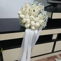باسلام دسته گل عروس نو فقط دو ساعت دستم بوده|گل مصنوعی|محمدشهر, کوی بهار|دیوار