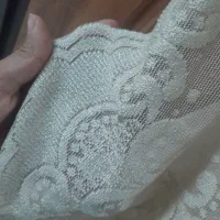 پرده تزئینی و دستک تورحاشیه دار و چوب پرده گرد|پرده، رانر، رومیزی|مشهد, حجاب (شهرک غرب)|دیوار