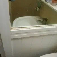 درب حمام و دستشویی آلومینیومی نو