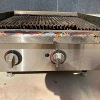 دستگاه گریل صنعتی دوشعله استیل درحدنو|کافی‌شاپ و رستوران|شیراز, زرهی|دیوار