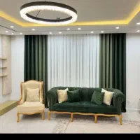 پرده پانچ آماده مخمل و حریر ۴۹۰