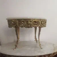 میزجلو مبلی برنزی درحد نو