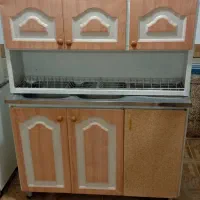 کابینت فلزی آشپزخانه همراه با سنگ و آبچک|مصالح و تجهیزات ساختمان|یاسوج, |دیوار