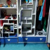 ست میز تحریر و صندلی وکمد وویترین وتخت|اسباب و اثاث بچه|رودسر, |دیوار