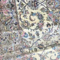 فرش دستبافت گل ابریشم