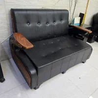 مبل مشکی چرمی