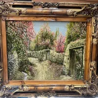 تابلو فرش دستباف چله ابریشم