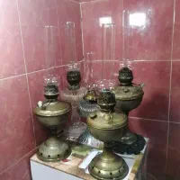 کلکسیون عتیقه چراغ های گردسوزعتیقه وقدیمی|کلکسیون اشیاء عتیقه|برخوار, |دیوار
