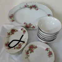 چینی گلسرخی های قدیمی وزیبا