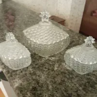 دو عدد قندان  ویک عدد جا شکلاتی