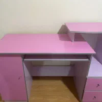 میز تحریر کتابخانه میز ارایش وتخت خواب با کشو