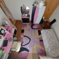 سرویس خواب دخترانه***تخت و کمد میز تحریر