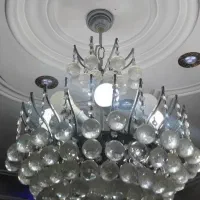 لوستر کریستالی در حد نو|لوستر و چراغ آویز|رشت, رشتیان|دیوار