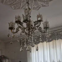 دو عدد لوستر برنز سنگین اصل