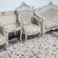 مبل ۹ نفر چوب راش تولید تهران با فوم سرد درجه یک|مبلمان خانگی و میز عسلی|هرسین, |دیوار