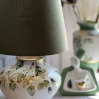آباژور سفالی طرح دار|چراغ خواب و آباژور|تهران, ونک|دیوار