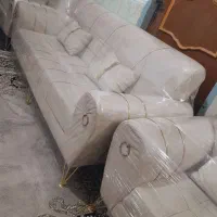 مبل ۷نفره راحتی کرمی سمساری بزرگ کوهکن|حراج|زابل, |دیوار