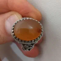 انگشتر نقره عقیق کهنه