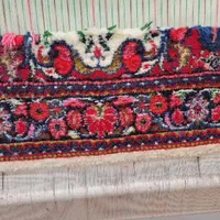 2عددپشتی دستبافت نقشه گل و گلدان