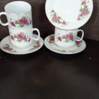 فنجان گل قرمز