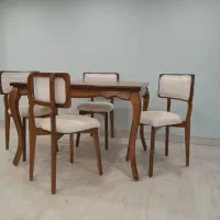 ست ۴نفره  حصیری پشت پارچه|میز و صندلی غذاخوری|همدان, |دیوار