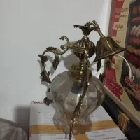 لوستر 8  شاخه برنز|لوستر و چراغ آویز|دورود, |دیوار