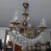 لوستر برنز اصل  سالم و کم کار کرد|لوستر و چراغ آویز|تهران, شمیران‌نو|دیوار