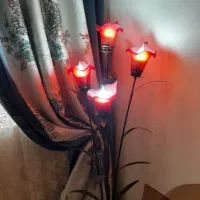 آباژور ایستاده فرفورژه طرح لاله|چراغ خواب و آباژور|تهران, امیریه|دیوار