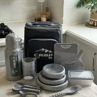 کمپ مسافرتی ۶۰پارچه /سبد پیکنیک ترمو ws