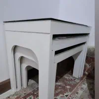 میز عسلی سه تیکه pvc ضد خش