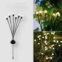 چراغ خورشیدی باغچه مدل شب تاب