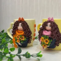 ماگ عروسکی دست ساز قابل شستشو