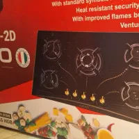 فروش گاز رومیزی شیشه ای پنج شعله Leto PG-2D