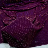 حریر ساریکا کارشده با نگین رزین  پرفروش|لوازم خیاطی و بافتنی|سمنان, |دیوار