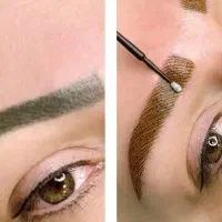 میکروبلیدینگ هاشورتغییررنگ ابروی تیره ۴۵۰