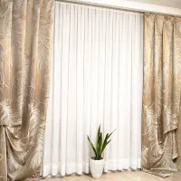 والان پرده کرم طلایی