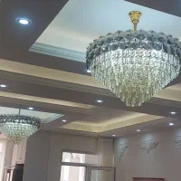 دوعدد لوستر سایز ۸۵ برلیان دوعدد لوستر کهکشانی