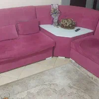 مبل راحتی ال شکل پنج نفره باکس‌دار|مبلمان خانگی و میز عسلی|رشت, گیل|دیوار