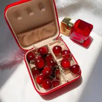 گوشواره گیلاسی پینترستی