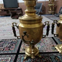 یک جفت سماور روسی شتربان عتیقه