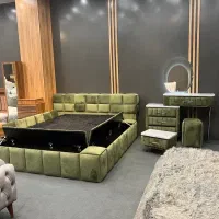 سرویس خواب ۱۲تیکه وتشک رویال مصنوعات چوبی یاتاش|تخت و سرویس خواب|گرگان, |دیوار