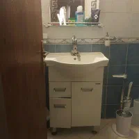 سرویس روشویی کامل آیینه و شلف شیر روشویی