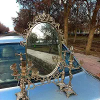 اینه شعمدان نقره ای فروشی با توافق